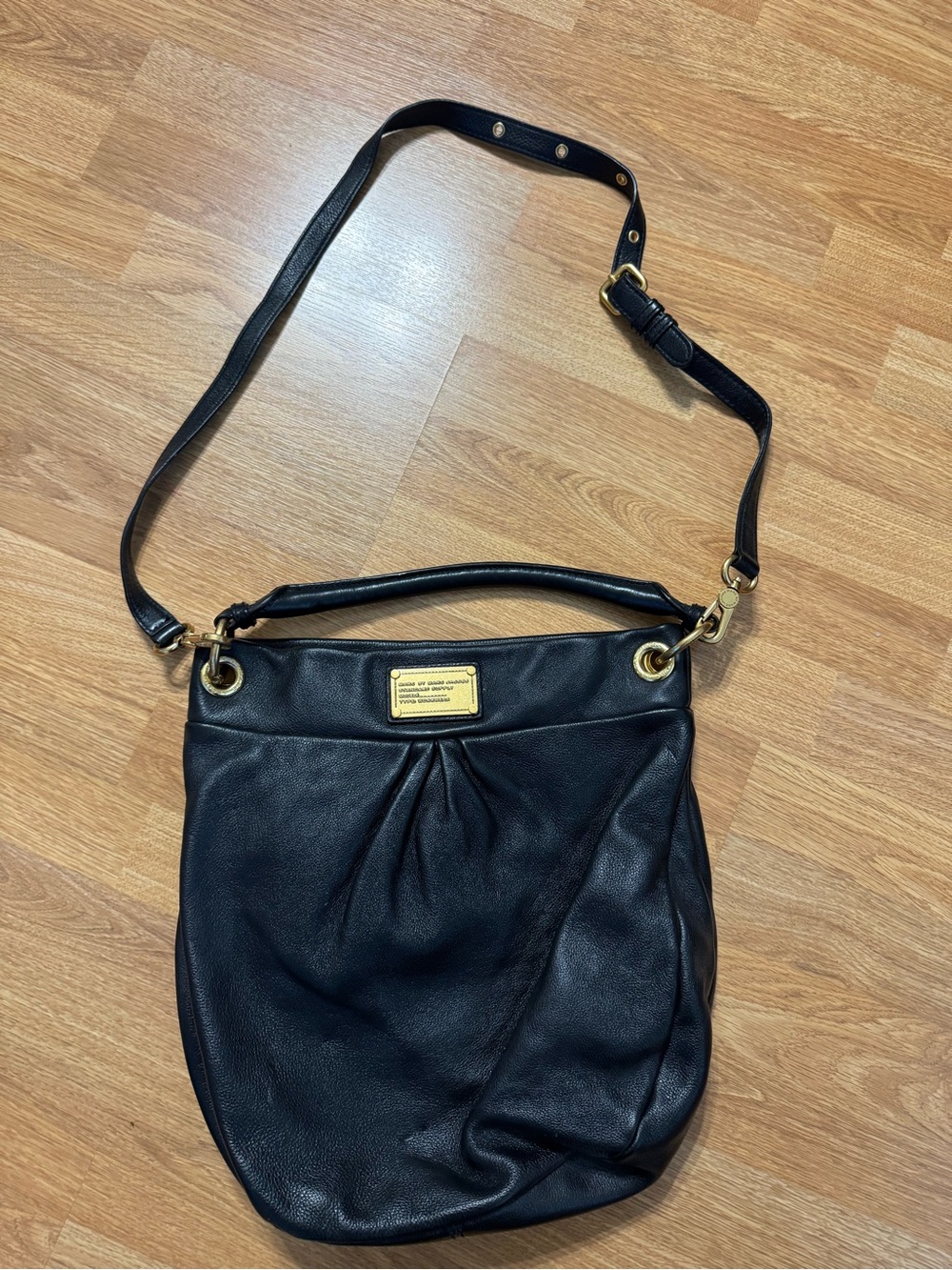 Marc By Marc Jacobs Black Leather Workwear Top Handle Handbag Purse